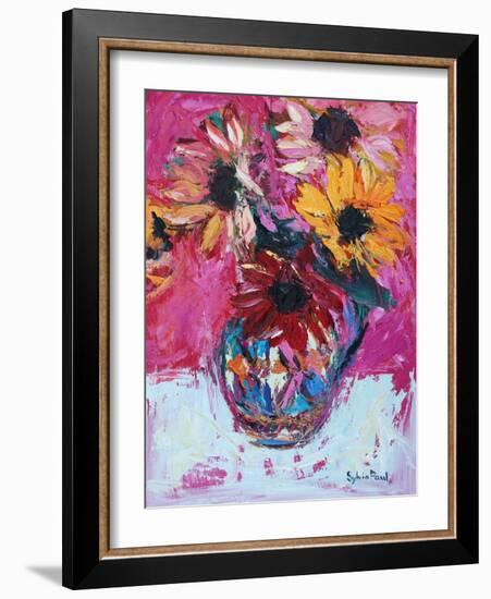 Red Sunflower-Sylvia Paul-Framed Giclee Print