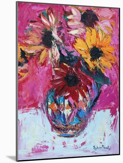 Red Sunflower-Sylvia Paul-Mounted Giclee Print