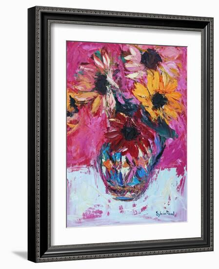 Red Sunflower-Sylvia Paul-Framed Giclee Print