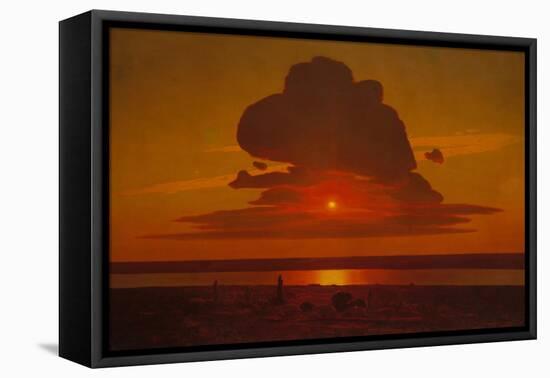 Red Sunset on the Dnieper, 1905-1908-Arkhip Ivanovich Kuindzhi-Framed Premier Image Canvas