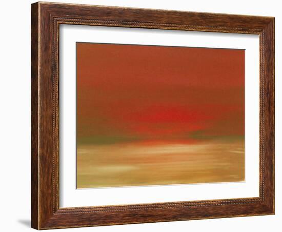 Red Sunset-Kenny Primmer-Framed Art Print