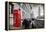 Red Telephone Booth and Big Ben in London, England, the Uk. People Walking in Rush. the Symbols of-Michal Bednarek-Framed Premier Image Canvas