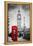 Red Telephone Booth and Big Ben in London, England, the Uk. People Walking in Rush. the Symbols of-Michal Bednarek-Framed Premier Image Canvas