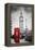 Red Telephone Booth and Big Ben in London, England, the Uk. People Walking in Rush. the Symbols of-Michal Bednarek-Framed Premier Image Canvas