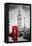 Red Telephone Booth and Big Ben in London, England, the Uk. People Walking in Rush. the Symbols of-Michal Bednarek-Framed Premier Image Canvas