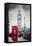 Red Telephone Booth and Big Ben in London, England, the Uk. People Walking in Rush. the Symbols of-Michal Bednarek-Framed Premier Image Canvas