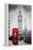 Red Telephone Booth and Big Ben in London, England, the Uk. People Walking in Rush. the Symbols of-Michal Bednarek-Framed Premier Image Canvas