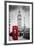 Red Telephone Booth and Big Ben in London, England, the Uk. People Walking in Rush. the Symbols of-Michal Bednarek-Framed Photographic Print