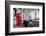 Red Telephone Booth and Big Ben in London, England, the Uk. People Walking in Rush. the Symbols of-Michal Bednarek-Framed Photographic Print