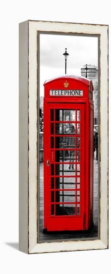 Red Telephone Booths - London - UK - England - United Kingdom - Europe - Door Poster-Philippe Hugonnard-Framed Premier Image Canvas