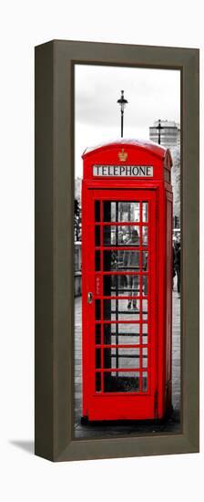 Red Telephone Booths - London - UK - England - United Kingdom - Europe - Door Poster-Philippe Hugonnard-Framed Premier Image Canvas