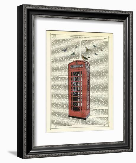 Red Telephone Box-Marion Mcconaghie-Framed Art Print