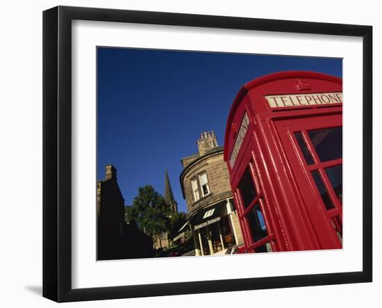 Red Telephone Boxes in Town Centre, Bakewell, Peak District National Park, Derbyshire, England, UK-Neale Clarke-Framed Photographic Print