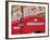 Red Telephone Boxes Opposite Harrod's, Knightsbridge, London, England, United Kingdom, Europe-Stuart Black-Framed Photographic Print