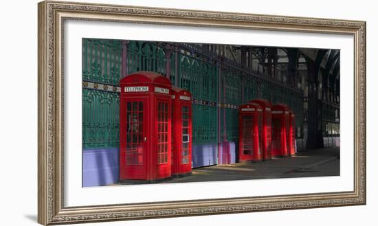 Red Telephone Boxes, Smithfield Market, Smithfield, London-Richard Bryant-Framed Photographic Print