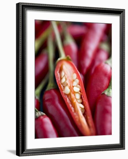 Red Thai Chillies-Greg Elms-Framed Photographic Print