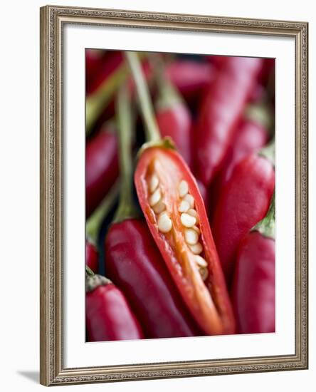 Red Thai Chillies-Greg Elms-Framed Photographic Print