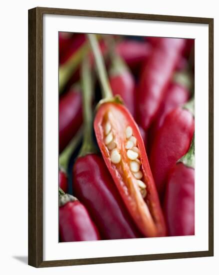 Red Thai Chillies-Greg Elms-Framed Photographic Print
