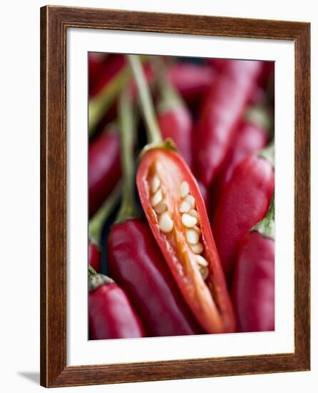 Red Thai Chillies-Greg Elms-Framed Photographic Print