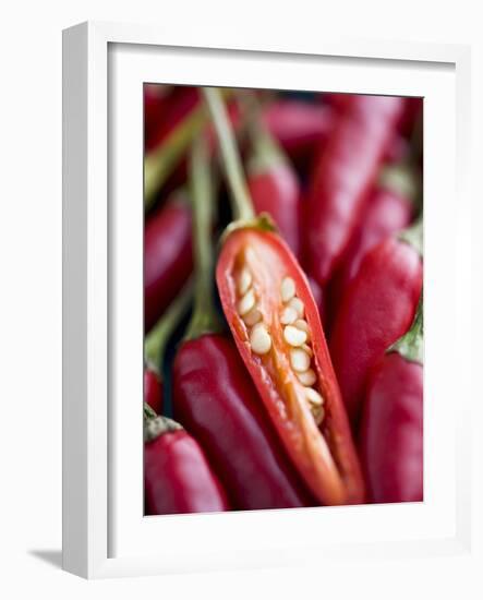 Red Thai Chillies-Greg Elms-Framed Photographic Print