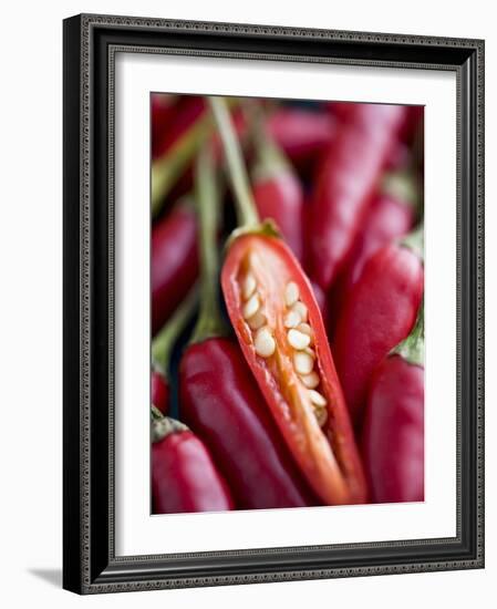 Red Thai Chillies-Greg Elms-Framed Photographic Print