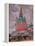 Red Tower in the Trinity Lavra of St. Sergius-Boris Kustodiyev-Framed Premier Image Canvas