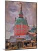 Red Tower in the Trinity Lavra of St. Sergius-Boris Kustodiyev-Mounted Giclee Print