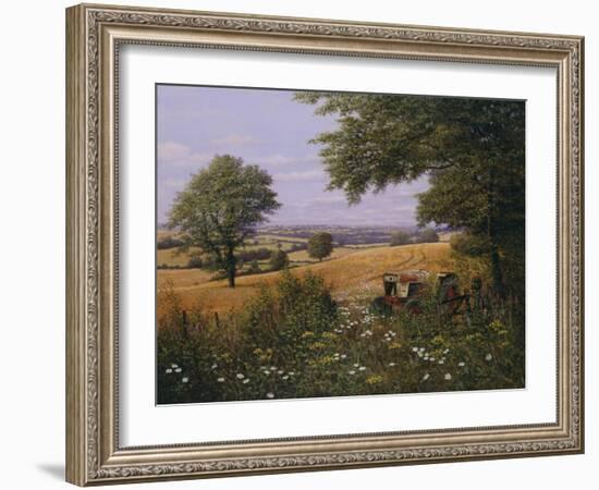 Red Tractor-Bill Makinson-Framed Giclee Print