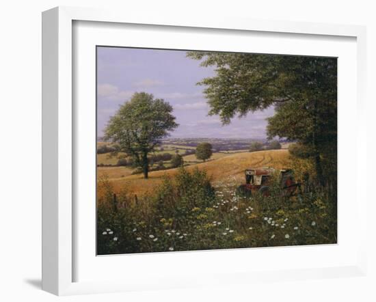 Red Tractor-Bill Makinson-Framed Giclee Print