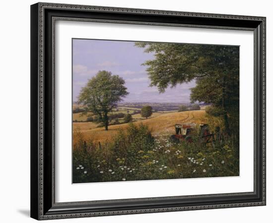 Red Tractor-Bill Makinson-Framed Giclee Print