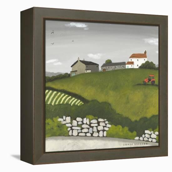 Red Tractor-Sophie Harding-Framed Premier Image Canvas