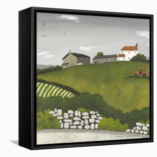 Red Tractor-Sophie Harding-Framed Premier Image Canvas