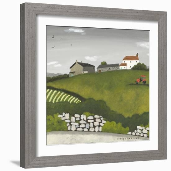 Red Tractor-Sophie Harding-Framed Giclee Print