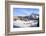 Red train of Rhaetian Railway passes in the snowy landscape of Arosa, district of Plessur, Canton o-Roberto Moiola-Framed Photographic Print