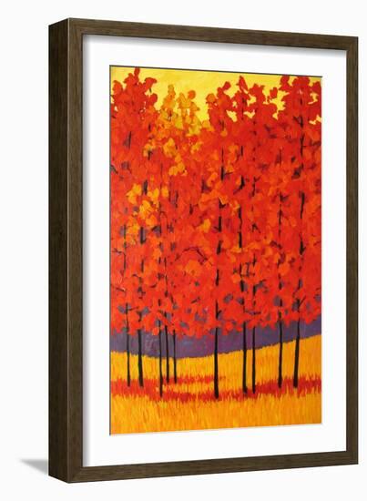 Red Tree Forest-Patty Baker-Framed Art Print