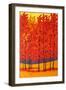Red Tree Forest-Patty Baker-Framed Art Print