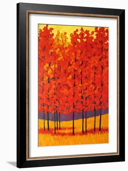 Red Tree Forest-Patty Baker-Framed Art Print