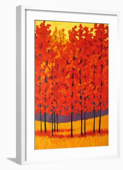 Red Tree Forest-Patty Baker-Framed Art Print