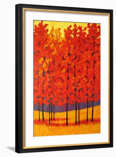 Red Tree Forest-Patty Baker-Framed Art Print