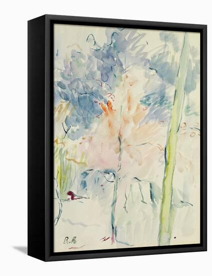 Red Tree in a Wood, 1893 (W/C on Paper)-Berthe Morisot-Framed Premier Image Canvas