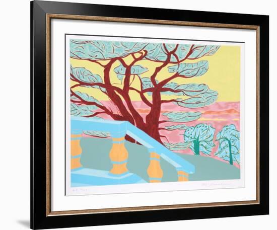 Red Tree-Marion McClanahan-Framed Limited Edition