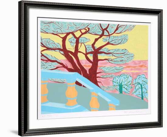 Red Tree-Marion McClanahan-Framed Limited Edition