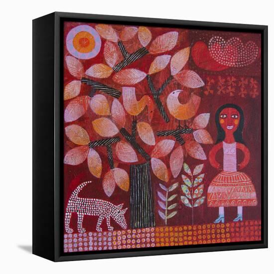 Red Tree-Hilke Macintyre-Framed Premier Image Canvas