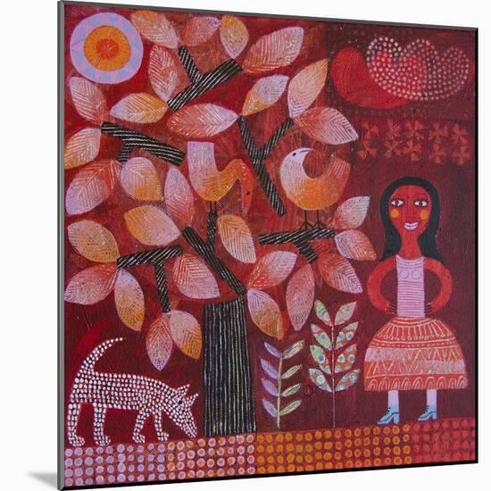 Red Tree-Hilke Macintyre-Mounted Giclee Print