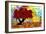 Red tree-Ata Alishahi-Framed Giclee Print