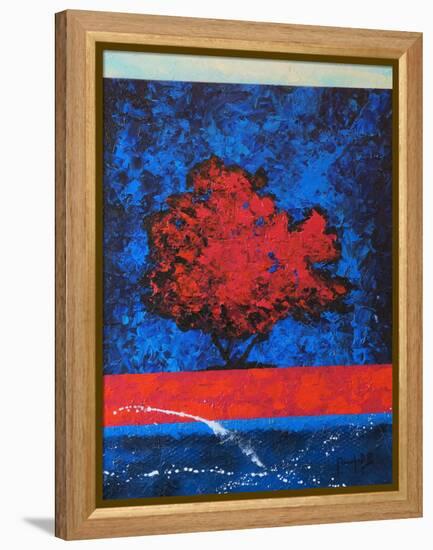 Red Tree-Joseph Marshal Foster-Framed Stretched Canvas