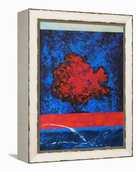 Red Tree-Joseph Marshal Foster-Framed Stretched Canvas