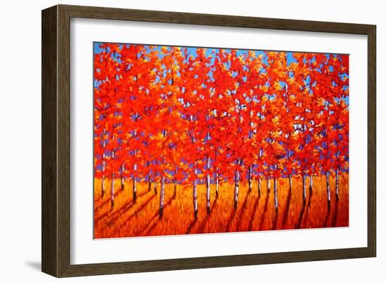 Red Trees-Patty Baker-Framed Art Print