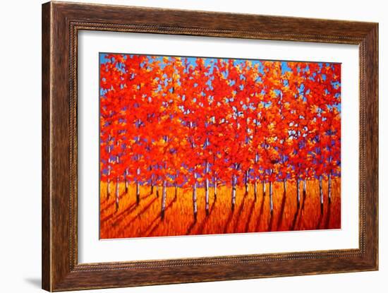 Red Trees-Patty Baker-Framed Art Print