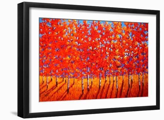 Red Trees-Patty Baker-Framed Art Print